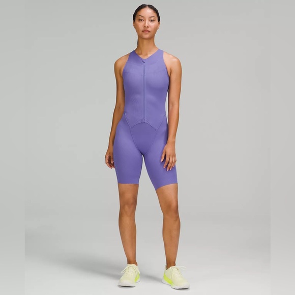 Lululemon One Piece SenseKnit Running Suit Purple Charged Indigo Size 6 - Picture 2 of 8